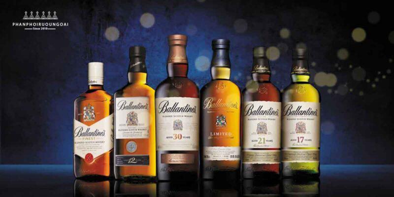 Các loại rượu Ballantine's tết 2026