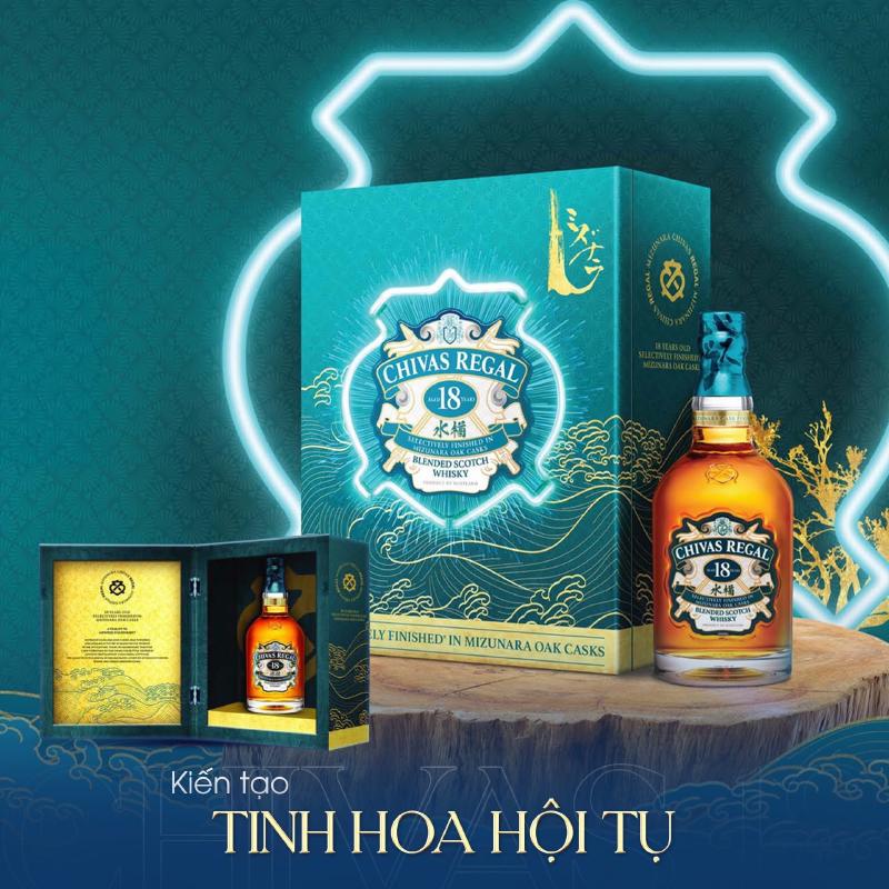 Chivas 18 Mizunara hộp quà tết 2026